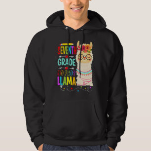 Seventh Grade No Probllama  Teacher Student Llama Hoodie