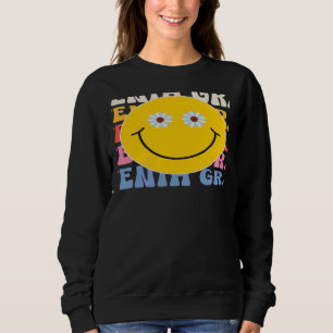 Seventh Grade Smile Groovy Back To School 7th Grad Sweatshirt