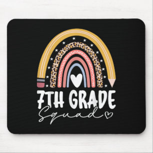 Seventh Grade Squad 7th Grade Team Retro First Day Mouse Pad