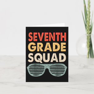 Seventh Grade Squad Crew Back To School 7th Grade Card