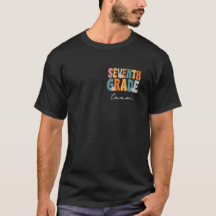 Seventh Grade Team Groovy Back to School Cute Teac T-Shirt