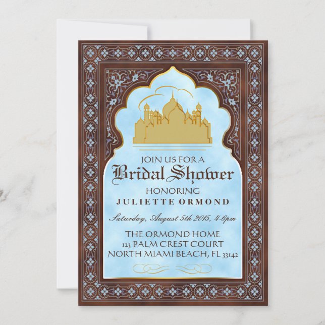 Seventh Heaven - Bridal Shower Invitation Card (Front)