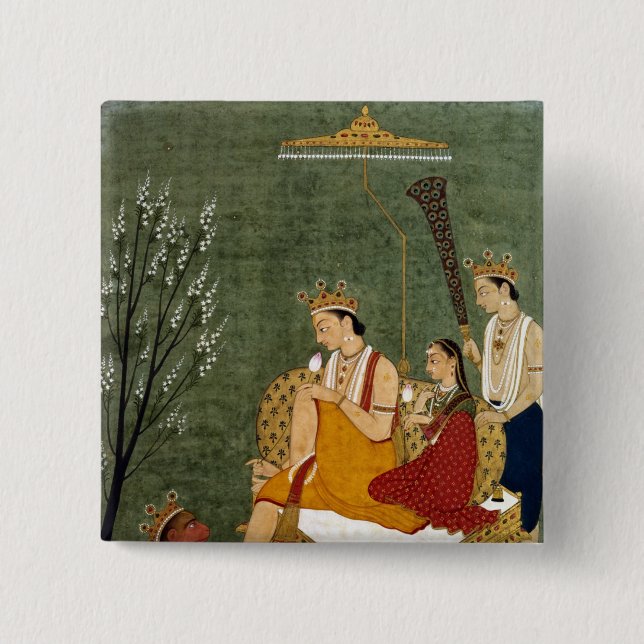 Seventh Incarnation of Vishnu as Rama-Chandra 15 Cm Square Badge (Front)