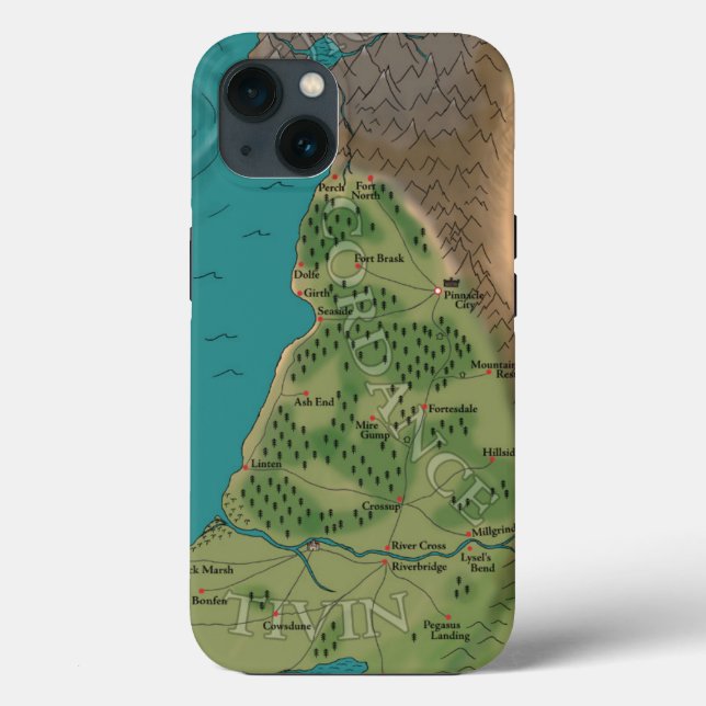 Seventh Night World Map Case-Mate iPhone Case (Back)