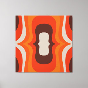 Seventies Mega Mod orange 40x40 wall art