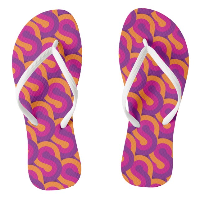 SEVENTIES RETRO PATTERN JANDALS (Footbed)