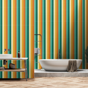 Seventies stripe pattern wallpaper