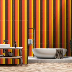 Seventies stripe pattern wallpaper