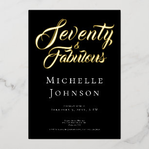 Seventy and Fabulous Minimal Pink 70th Birthday