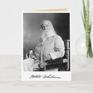 "Seventy Years" Walt Whitman 70th Birthday Quote Card