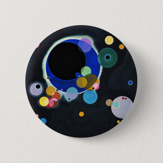 Several Circles 6 Cm Round Badge (Front)