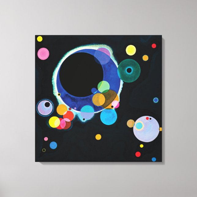 Several Circles by Wassily Kandinsky Canvas Print (Front)
