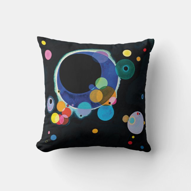 Several Circles by Wassily Kandinsky Cushion (Front)
