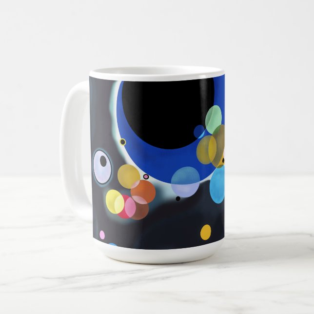 Several Circles, Vassily Kandinsky in digital Coffee Mug (Front Left)