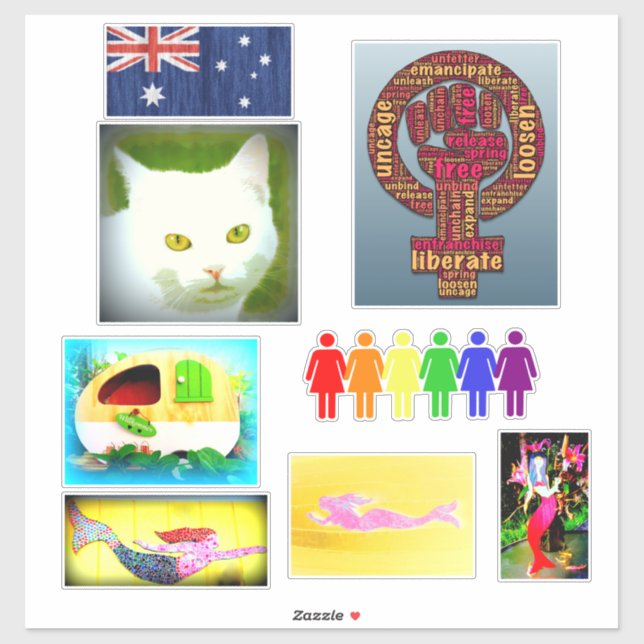several mermaids and more fun images (Sheet)