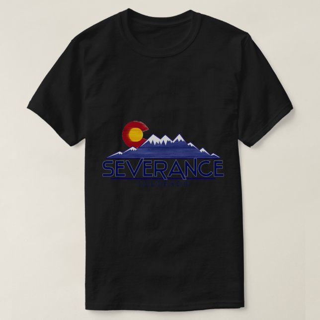 Severance Colorado wood mountains   T-Shirt (Design Front)