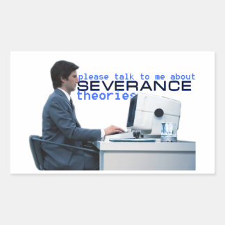 SEVERANCE THEORY RECTANGULAR STICKER