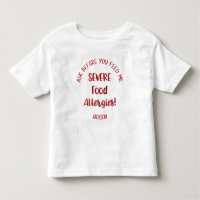 Severe Food Allergies Kids Personalised Don't Feed
