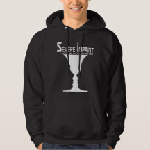 Severe Imprint Face Off Hooded Sweatshirt, Black