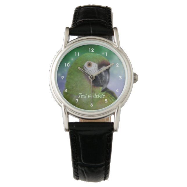 Severe Macaw Parrot Animal Personalised Watch (Front)