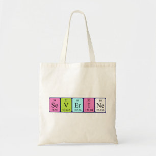 Severine periodic table name tote bag
