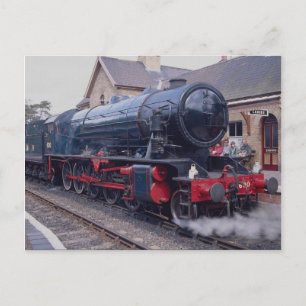 Severn Valley Railway, Locos at Highley Station, W Postcard