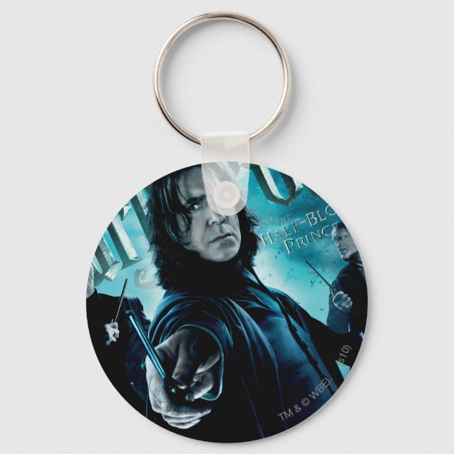 Severus Snape With Death Eaters 1 Key Ring (Front)