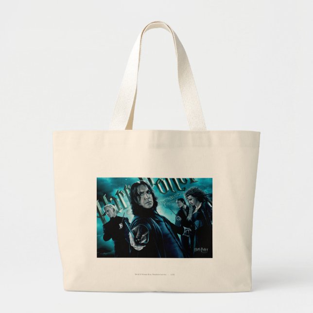 Severus Snape With Death Eaters 1 Large Tote Bag (Front)