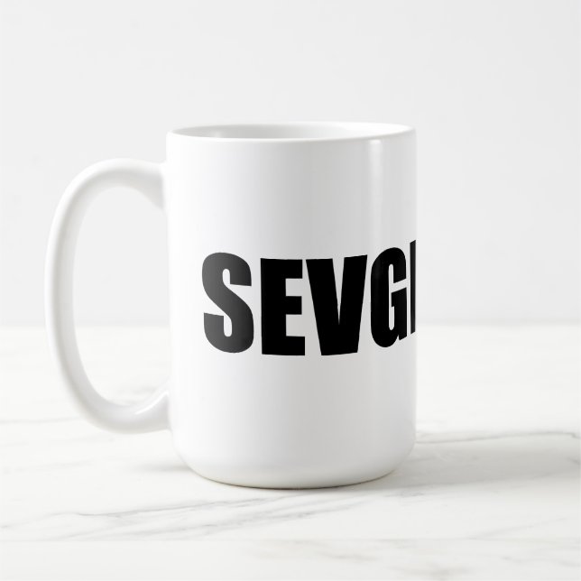 Sevgi love in Azerbaijani Coffee Mug (Left)