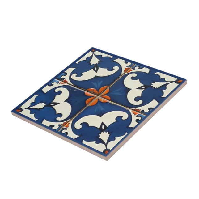 Sevilla Bloom Azulejo Tile (Side)