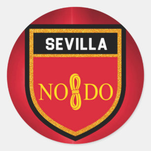Sevilla Flag Classic Round Sticker