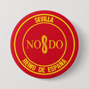 Sevilla Round Emblem 7.5 Cm Round Badge