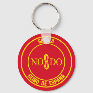 Sevilla Round Emblem Key Ring