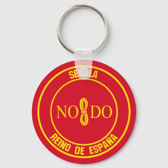 Sevilla Round Emblem Key Ring (Front)