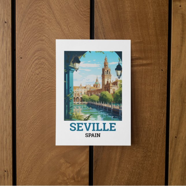 Sevilla Timeless Beauty of Andalusia Spain Travel Postcard (stunning sevilla spain andalusia postcard)