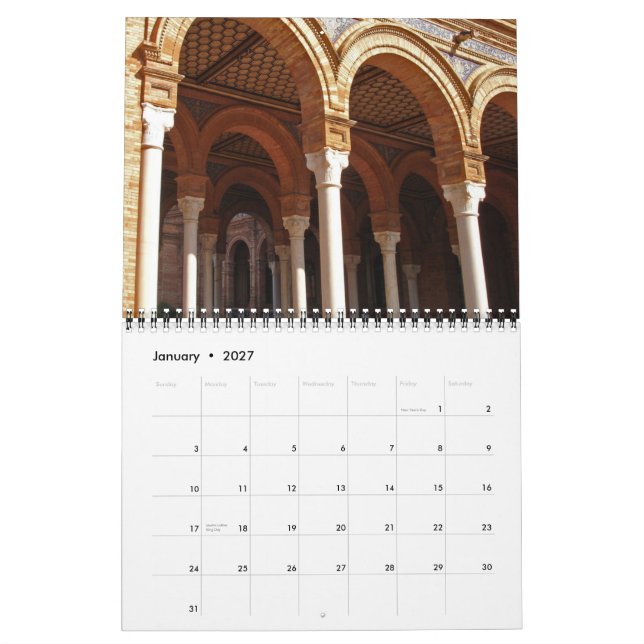Seville Calendar (Jan 2027)