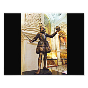 Seville Conquistador Statue Photo Print
