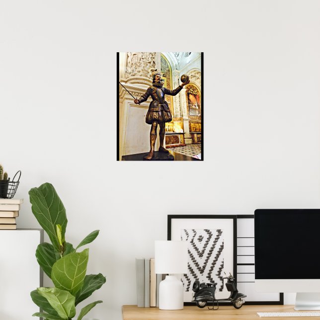 Seville Conquistador Statue Poster (Home Office)