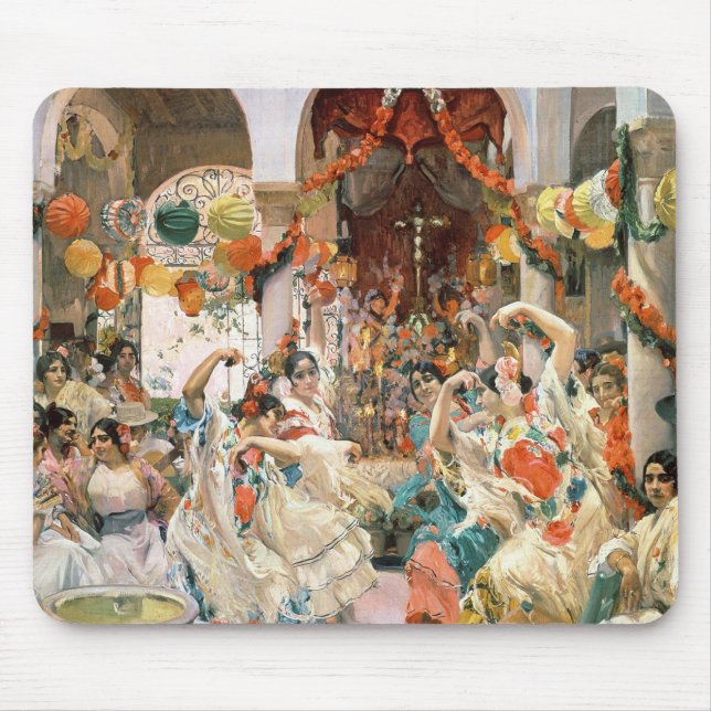 Seville (oil on canvas) mouse pad (Front)