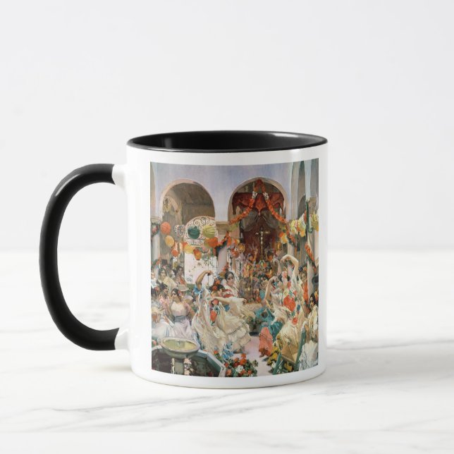 Seville (oil on canvas) mug (Left)