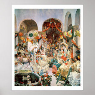 Seville (oil on canvas) poster