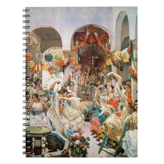 Seville (oil on canvas) spiral notebook (Front)