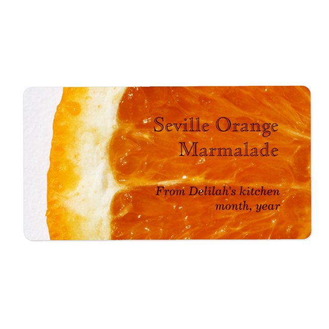 seville orange marmalade label (Front)