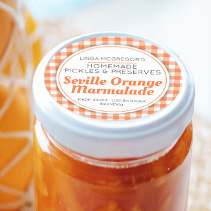 Seville orange marmalade round jam jar food classic round sticker