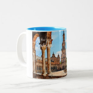 Seville Plaza de Espana Two-Tone Coffee Mug
