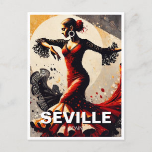 Seville Spain Flamenco Dancer Postcard