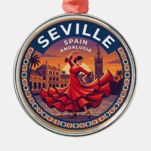 Seville Spain Metal Tree Decoration