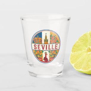 Seville Spain Plaza de Espana Shot Glass