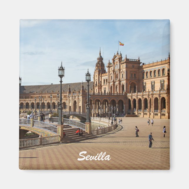 Seville Spain square Magnet (Front)