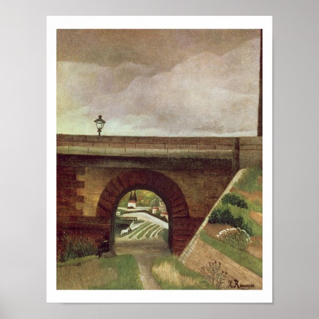 Sevres Bridge (oil on canvas) Poster (Front)